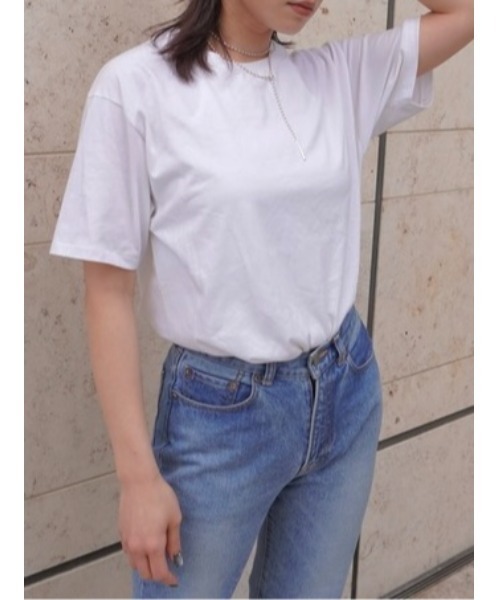 ENCIRCLE(エンサークル)の「【ENCIRCLE/エンサークル】Everyday T/エブリデイティー(Tシャツ)(Tシャツ/カットソー・レディース・ホワイト/杢グレー/ブラック・FREE)」の2枚目の写真