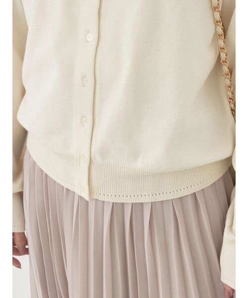 earth music&ecology（アースミュージックアンドエコロジー）の「UVカット加工　ベーシックカーディガン（カーディガン/ボレロ・レディース・オフホワイト/ブルー/ブラック/ライトピンク/ライトグレー/ネイビー・FREE）」の22枚目の写真