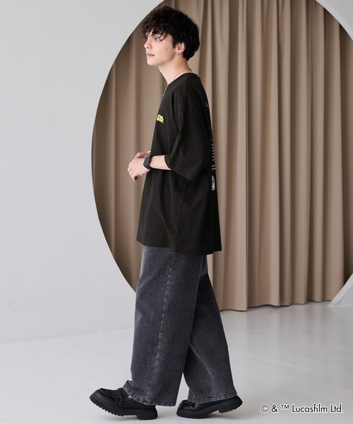 STAR WARS(スターウォーズ)の「STAR WARS/スターウォーズ 別注 ヴィンテージライクプリント オーバーサイズ半袖Tシャツ(Tシャツ/カットソー・メンズ・ブラック系1/ブラック系2/ホワイト系2/ホワイト系1/ホワイト系3/ブラック系3・M/L)」の17枚目の写真