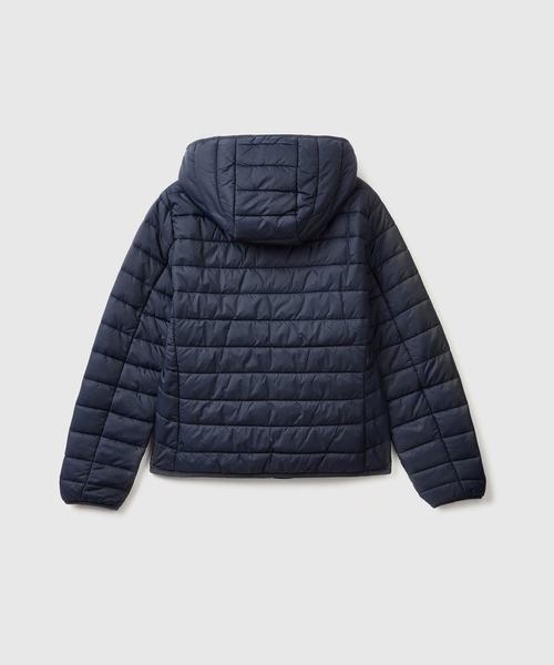 BENETTON (UNITED COLORS OF BENETTON)(ベネトンユナイテッドカラーズオブベネトン)の「リサイクルナイロンマイクロパフフード付きジャケット(その他アウター・レディース・ブラック/ホワイト/ネイビー・XX-SMALL/X-SMALL/SMALL/MEDIUM)」の20枚目の写真