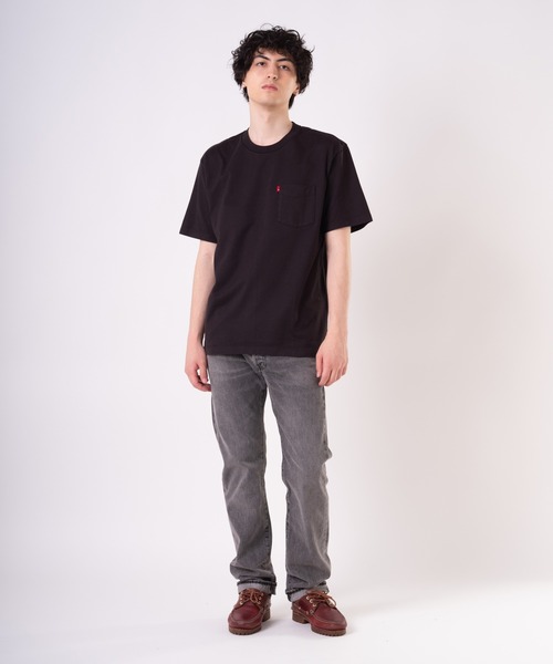 Levi's(リーバイス)の「Levi's/リーバイス ヘビーウェイト ポケット Tシャツ ブラック MINERAL BLACK(Tシャツ/カットソー・メンズ・ブラック・L/M/S/XL)」の11枚目の写真