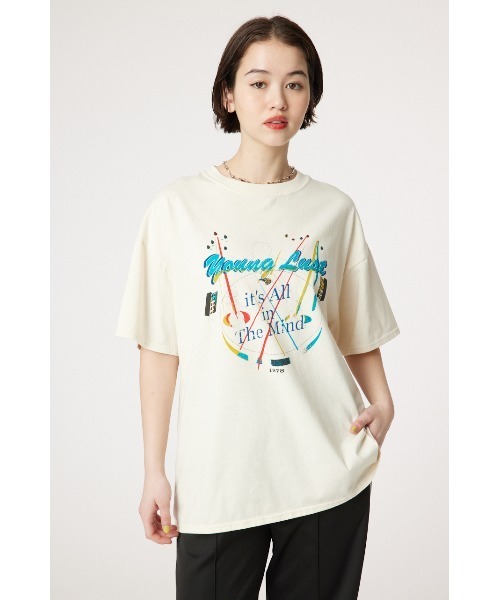 RODEO CROWNS WIDE BOWL(ロデオクラウンズワイドボウル)の「3B TOUR Tシャツ(Tシャツ/カットソー・レディース・チャコールグレー/ダークグリーン/アイボリー・FREE)」の2枚目の写真