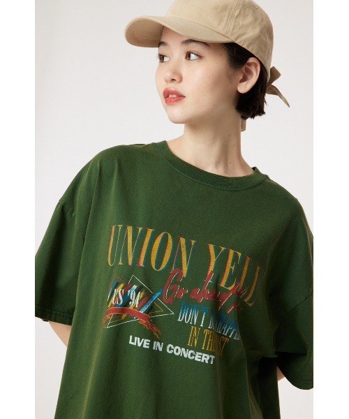 RODEO CROWNS WIDE BOWL(ロデオクラウンズワイドボウル)の「3B TOUR Tシャツ(Tシャツ/カットソー・レディース・チャコールグレー/ダークグリーン/アイボリー・FREE)」の1枚目の写真