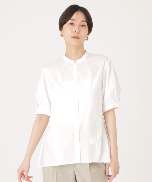 CAST:（キャストコロン）の「【大人気定番】ボリュームスリーブブラウス（シャツ/ブラウス・レディース・ホワイト/ブラック/グリーン/ピンク系その他2・S/M）」の2枚目の写真