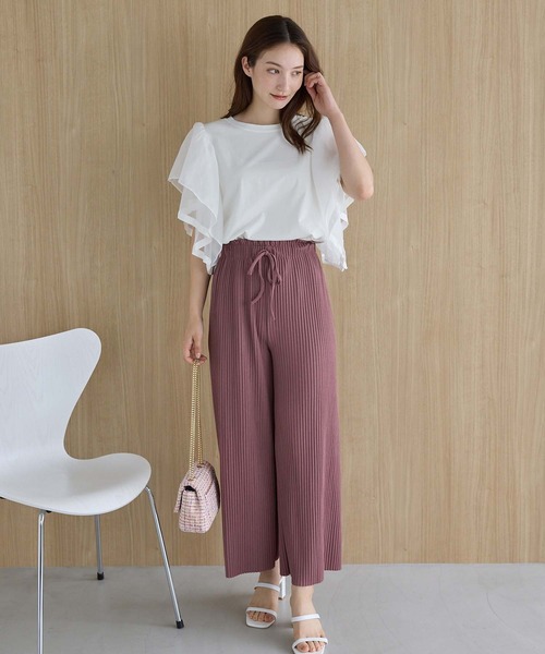 fifth(フィフス)の「オーガンジードッキングフリルトップス(Tシャツ/カットソー・レディース・ホワイト/ブラック・M)」の18枚目の写真