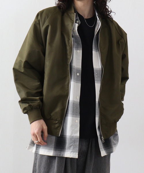 FUNALIVE(ファンアライブ)の「オーバーサイズ ナイロンMA-1(MA-1・メンズ・ブラック/オリーブ/ネイビー・L/M/XL)」の14枚目の写真