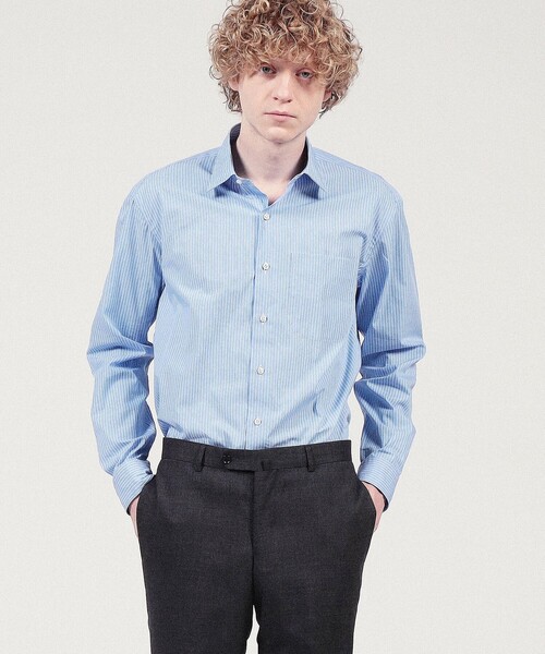 美品 Drawer ドゥロワー×サルヴァトーレピッコロ 長袖 デニムシャツ 40 美品 Drawer ドゥロワー×サルヴァトーレピッコロ 長袖 デニムシャツ 40