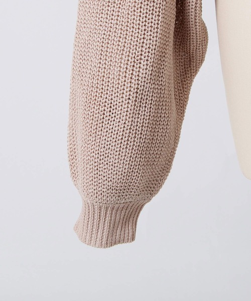 Julia Boutique（ジュリアブティック）の「ショート丈ボレロニットカーディガン/24024（カーディガン/ボレロ・レディース・ブラック/ホワイト/ピンク・ONE）」の22枚目の写真