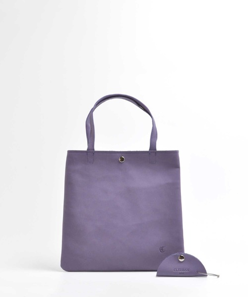 CLEDRAN(クレドラン)の「CL3709 MILL TOTE レザーミニトート(トートバッグ・レディース・ブラック/アイボリー/グレイッシュベージュ/パープル・FREE)」の4枚目の写真