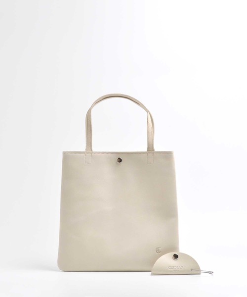 CLEDRAN(クレドラン)の「CL3709 MILL TOTE レザーミニトート(トートバッグ・レディース・ブラック/アイボリー/グレイッシュベージュ/パープル・FREE)」の2枚目の写真