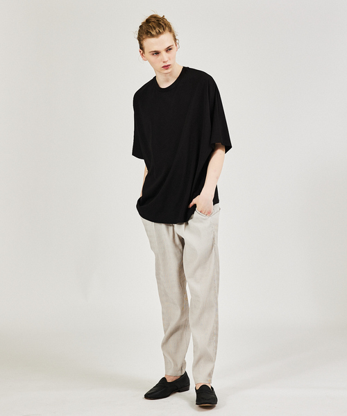 AH ABAHOUSE（エーエイチアバハウス）の「【AH ABAHOUSE】ドルマンスリーブ / ポンチ カットソー（Tシャツ/カットソー・メンズ・ホワイト/ダークグリーン/グレー/ブラック/ラベンダー・フリー）」の11枚目の写真