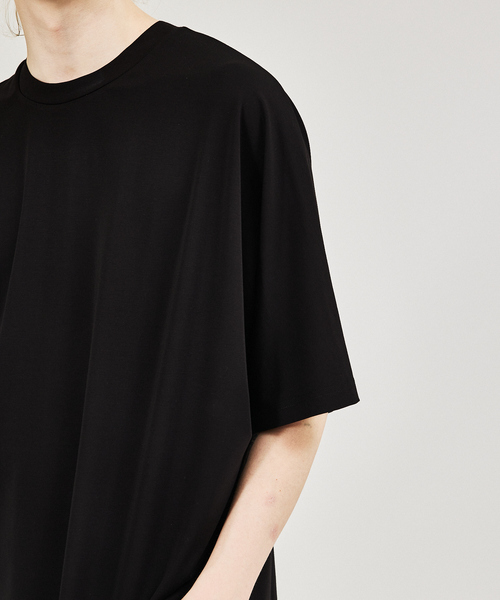 AH ABAHOUSE（エーエイチアバハウス）の「【AH ABAHOUSE】ドルマンスリーブ / ポンチ カットソー（Tシャツ/カットソー・メンズ・ホワイト/ダークグリーン/グレー/ブラック/ラベンダー・フリー）」の6枚目の写真