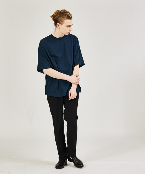 AH ABAHOUSE（エーエイチアバハウス）の「【AH ABAHOUSE】ドルマンスリーブ / ポンチ カットソー（Tシャツ/カットソー・メンズ・ホワイト/ダークグリーン/グレー/ブラック/ラベンダー・フリー）」の15枚目の写真