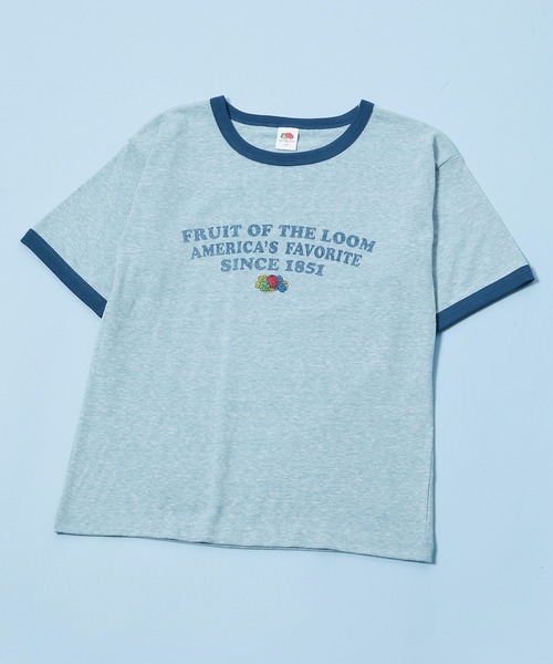 FRUIT OF THE LOOM(フルーツオブザルーム)の「リンガープリントTEE(Tシャツ/カットソー・キッズ・サックスブルー/グレー/ホワイト・L/M/S)」の3枚目の写真