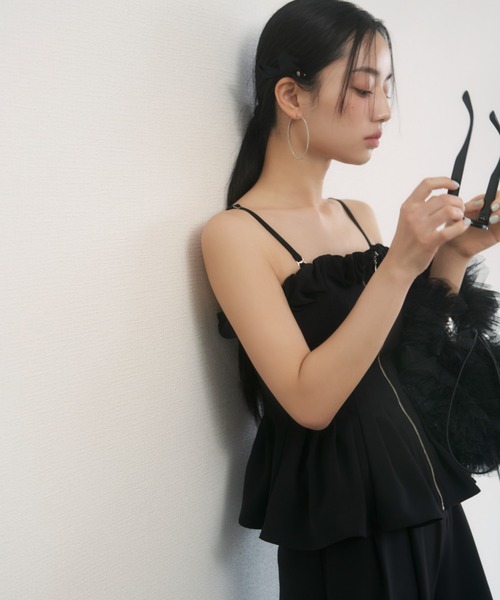 スナイデル  タックペプラムベアTOPS SNIDEL（スナイデル）の「タックペプラムベアTOPS（シャツ