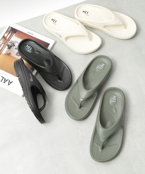 MEI（メイ）の「【MEI】トングサンダル ビーチサンダル（サンダル・メンズ・ブラック/ホワイト/カーキ/グレー・28cm/27cm/26cm/24cm/23cm/22cm）」の17枚目の写真