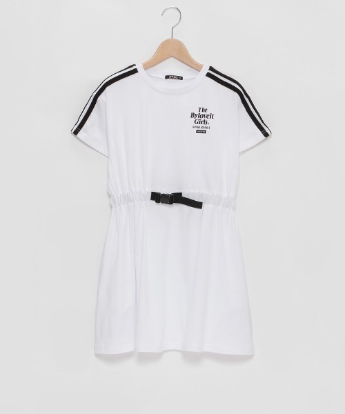 by LOVEiT（バイラビット）の「差し込みバックルベルトつきワンピース（ワンピース・キッズ・ブラック/オフホワイト/ラベンダー・120cm/130cm/140cm/150cm/160cm）」の8枚目の写真