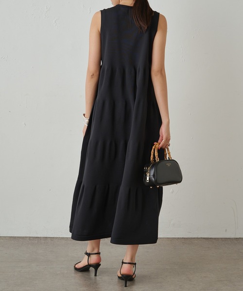 ティーおまとめ24年試着のみ美品ラウンジドレスワンピースロリステッラバッグ LOUNGEDRESS（ラウンジドレス）の「ティアードノースリニット