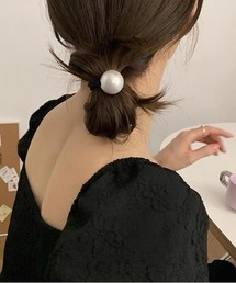 二連ビックパールヘアゴム