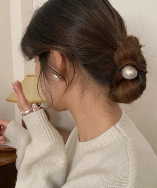 セール】二連ビックパールヘアゴム（ヘアゴム）｜E&C closet
