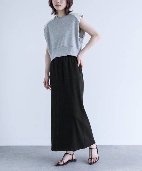 n'OrLABEL(ノアールレーベル)の「リブカットソースカート(スカート・レディース・グリーン/ブラック/グレー系その他・1/2)」の21枚目の写真