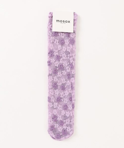 mosox(モソックス)の「【mosox】 韓国風花柄透け感ソックス(ソックス/靴下・レディース・ブルー/ブラック/ホワイト/パープル・FREE)」の17枚目の写真
