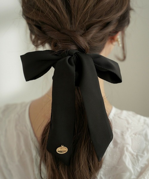 vaniller オリジナルチャーム付き リボン シュシュ le reve vaniller