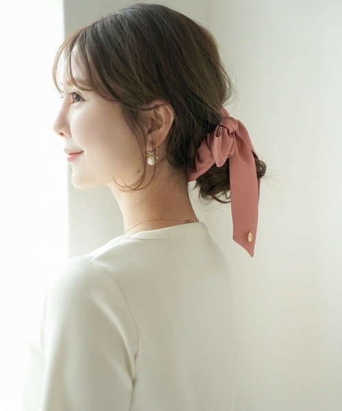 vaniller オリジナルチャーム付き リボン シュシュ le reve vaniller