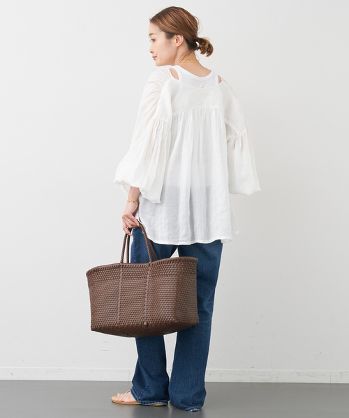 Deuxieme Classe(ドゥーズィエムクラス)の「enormous ブラウス(シャツ/ブラウス・レディース・ブラック/ホワイト・FREE)」の21枚目の写真