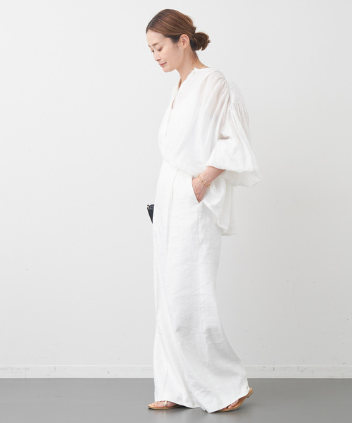 Deuxieme Classe(ドゥーズィエムクラス)の「enormous ブラウス(シャツ/ブラウス・レディース・ブラック/ホワイト・FREE)」の4枚目の写真