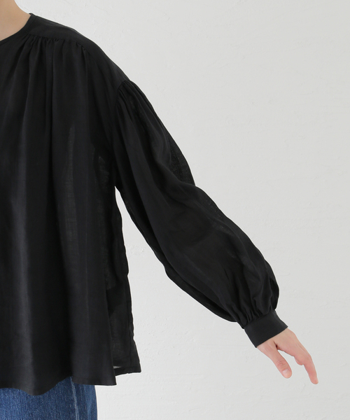Deuxieme Classe(ドゥーズィエムクラス)の「enormous ブラウス(シャツ/ブラウス・レディース・ブラック/ホワイト・FREE)」の11枚目の写真