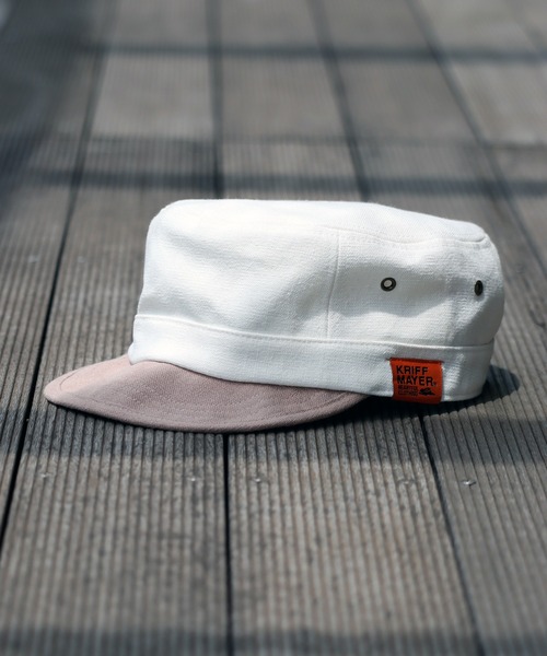 KRIFF MAYER(クリフメイヤー)の「【KRIFF MAYER/クリフメイヤー】配色ワークキャップ(キャップ・メンズ・アイボリー/ブラック/ダークグリーン・FREE)」の2枚目の写真