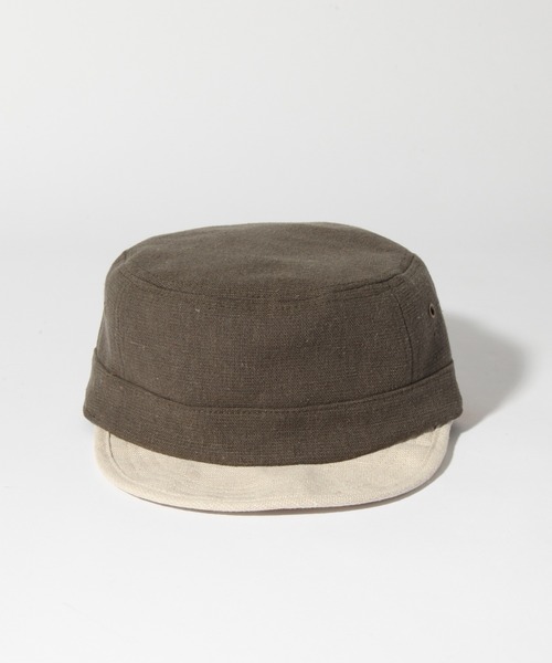 KRIFF MAYER(クリフメイヤー)の「【KRIFF MAYER/クリフメイヤー】配色ワークキャップ(キャップ・メンズ・アイボリー/ブラック/ダークグリーン・FREE)」の6枚目の写真