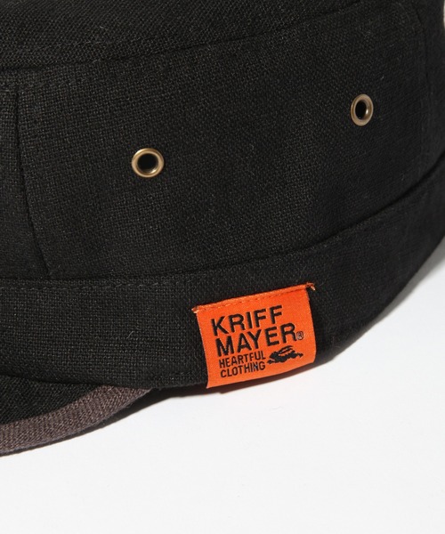KRIFF MAYER(クリフメイヤー)の「【KRIFF MAYER/クリフメイヤー】配色ワークキャップ(キャップ・メンズ・アイボリー/ブラック/ダークグリーン・FREE)」の10枚目の写真