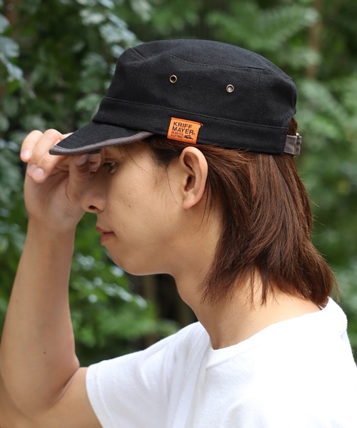 KRIFF MAYER(クリフメイヤー)の「【KRIFF MAYER/クリフメイヤー】配色ワークキャップ(キャップ・メンズ・アイボリー/ブラック/ダークグリーン・FREE)」の21枚目の写真