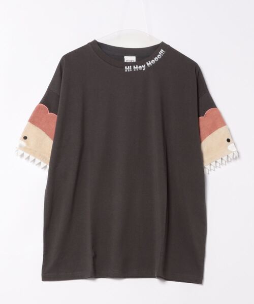 Hi Hey Hoooo/ハイヘイホー】袖アニマル半袖Tシャツ アニマル
