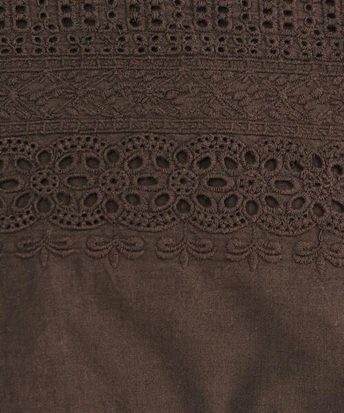 index（インデックス）の「◆コットンローン袖ヒラブラウス【手洗い可】（シャツ/ブラウス・レディース・オフホワイト/パープル/ブラウン系その他・36/38）」の10枚目の写真