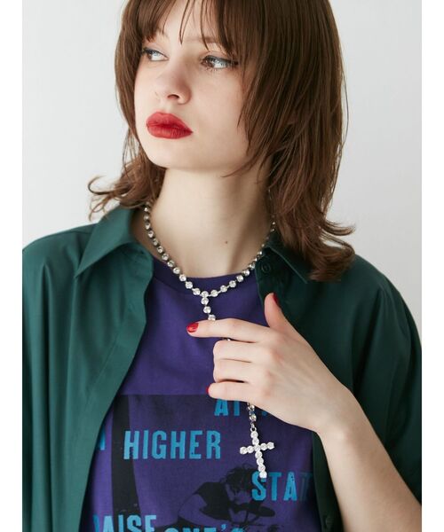 jouetie(ジュエティ)の「クロスビジューネックレス(ネックレス・レディース・ゴールド/シルバー・FREE)」の5枚目の写真