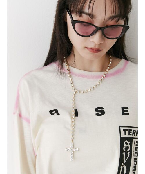 jouetie(ジュエティ)の「クロスビジューネックレス(ネックレス・レディース・ゴールド/シルバー・FREE)」の2枚目の写真