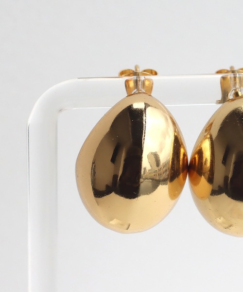 abaskdesign（アバスクデザイン）の「金属アレルギー対応 ぷっくりドロップステンレスピアス（ピアス（両耳用）・レディース・ゴールド/シルバー・FREE）」の13枚目の写真