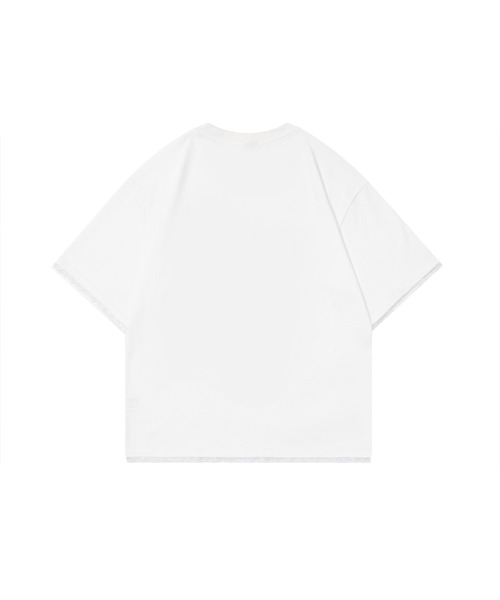 HOOK（フック）の「【HOOK】for girls リボンパッチワーク刺繍半袖TEE (SS)（Tシャツ/カットソー・レディース・ブラック/ホワイト・S/M/L）」の7枚目の写真