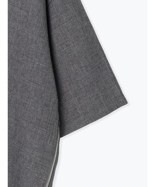 Samansa Mos2 blue（サマンサモスモスブルー）の「◎リネンライクジップスリットブラウス（シャツ/ブラウス・レディース・グレー/ブラック/ライトベージュ・F）」の14枚目の写真