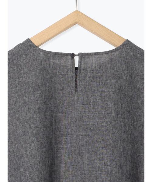 Samansa Mos2 blue（サマンサモスモスブルー）の「◎リネンライクジップスリットブラウス（シャツ/ブラウス・レディース・グレー/ブラック/ライトベージュ・F）」の16枚目の写真