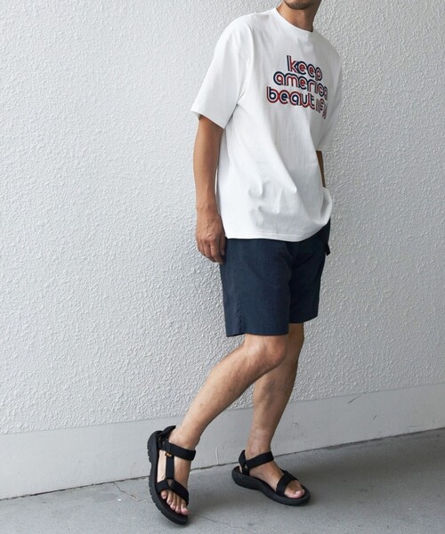 HANDTEX（ハンドテックス）の「【SHIPS any別注】HANDTEX: SPORTS MIND ロゴ プリント Tシャツ◇（Tシャツ/カットソー・メンズ・ホワイト/ライトホワイト/ホワイト系その他・MEDIUM/LARGE）」の6枚目の写真