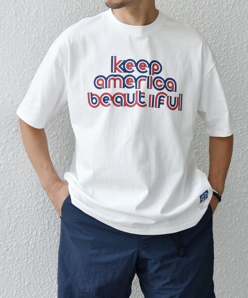 HANDTEX（ハンドテックス）の「【SHIPS any別注】HANDTEX: SPORTS MIND ロゴ プリント Tシャツ◇（Tシャツ/カットソー・メンズ・ホワイト/ライトホワイト/ホワイト系その他・MEDIUM/LARGE）」の5枚目の写真