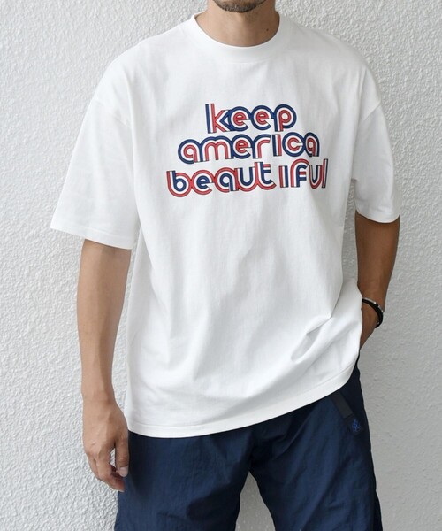 HANDTEX（ハンドテックス）の「【SHIPS any別注】HANDTEX: SPORTS MIND ロゴ プリント Tシャツ◇（Tシャツ/カットソー・メンズ・ホワイト/ライトホワイト/ホワイト系その他・MEDIUM/LARGE）」の4枚目の写真