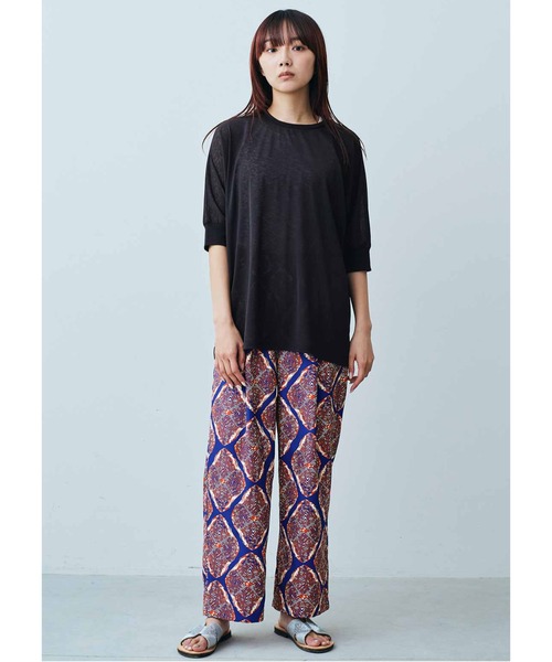 MEDE19F（メデジュウキュウ）の「ＭＥＤＥ１９Ｆ　接触冷感梨地トップス（Tシャツ/カットソー・レディース・ブラック/ベージュ/グレー・LARGE/MEDIUM/X-LARGE/XX-LARGE）」の16枚目の写真