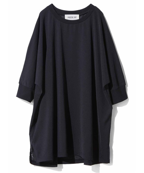 MEDE19F（メデジュウキュウ）の「ＭＥＤＥ１９Ｆ　接触冷感梨地トップス（Tシャツ/カットソー・レディース・ブラック/ベージュ/グレー・LARGE/MEDIUM/X-LARGE/XX-LARGE）」の8枚目の写真