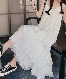 ティアードフリルキャミワンピース