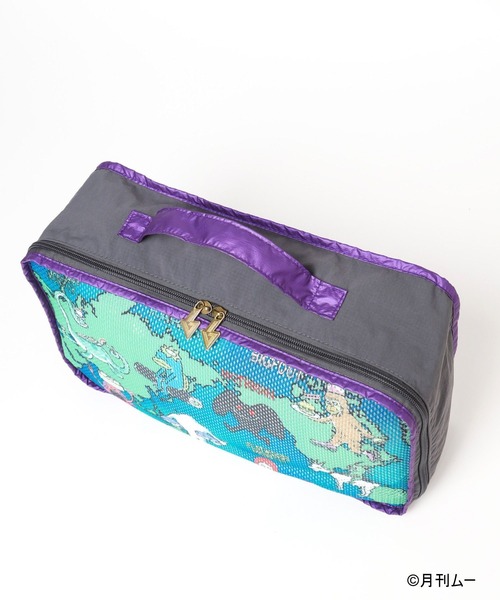 niko and...（ニコアンド）の「【月刊ムー】コラボ　トラベルポーチ（Ｍサイズ）（トラベルグッズ・レディース・ブルー・0）」の4枚目の写真